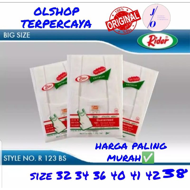 SINGLET RIDER 123B / KAOS DALAM PRIA / GROSIR PAKAIAN DALAM FASHION PRIA