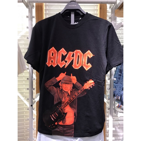 kaos pull&bear cowok acdc original store