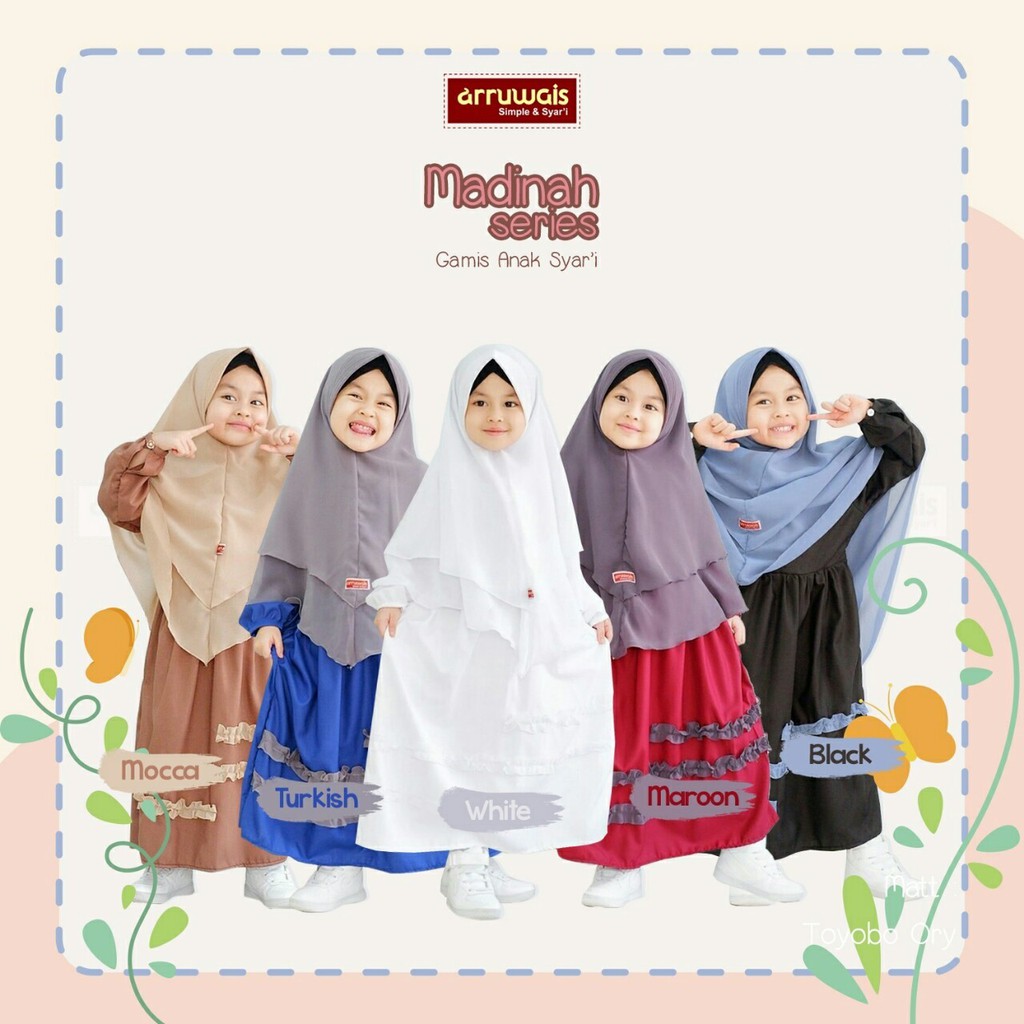 GAMIS MADINAH SERIES GAMIS ANAK TOYOBO GAMIS ANAK SYARI