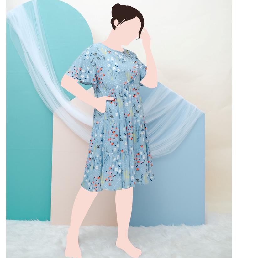 Dijamin Miring harga.. Wimi.id - Izzy Daster | Baju Tidur Menyusui