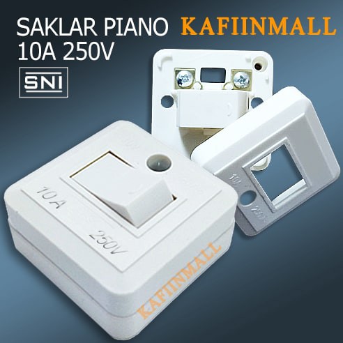 SAKLAR PIANO ENGKEL Saklar Tempel OB Engkel Single Piano ELTRA / Sakelar Lampu / Switch / Mini Sakla