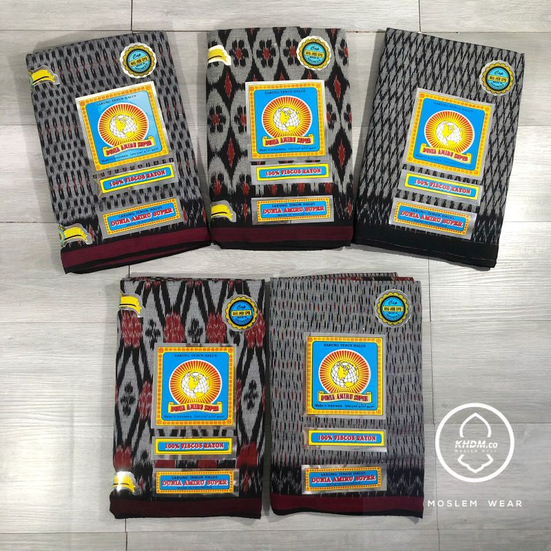 sarung Goyor Tenun ATBM Botol Amiru Super Kualitas Super | Hitam