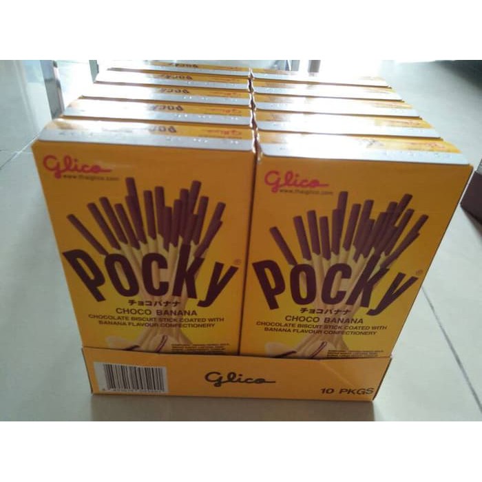 

POCKY RASA CHOCO BANANA (COKLAT PISANG) IMPOR