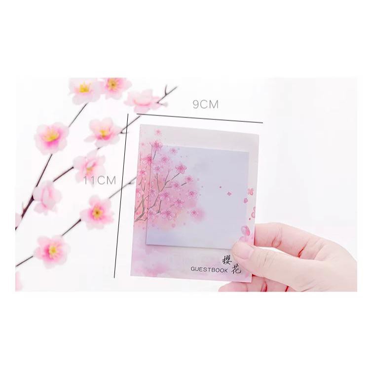 ANEKAGROSIR | STICKY NOTE MOTIF BUNGA SAKURA - MEMO MINI - STICKY NOTE-4