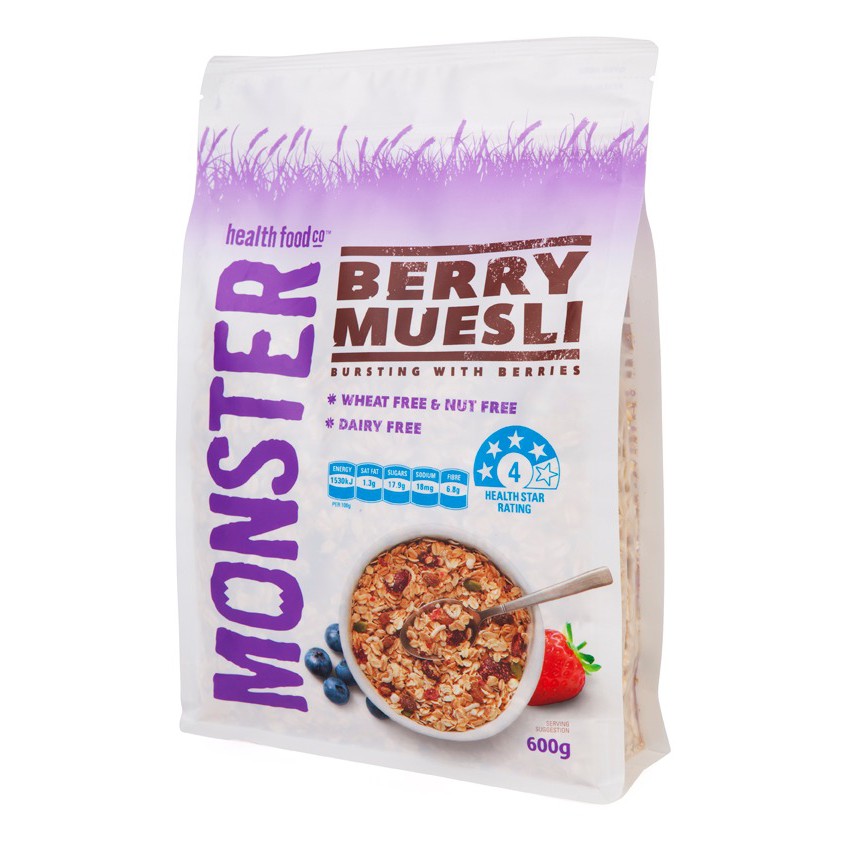 

Monster Berry Muesli 600 Gr
