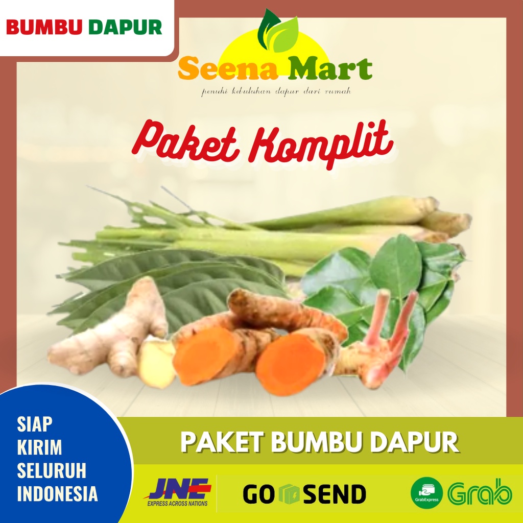 

Bumbu Dapur Paket Bumbu Dapur Komplit Jahe Kunyit Sereh Paket Bumbu Lengkap