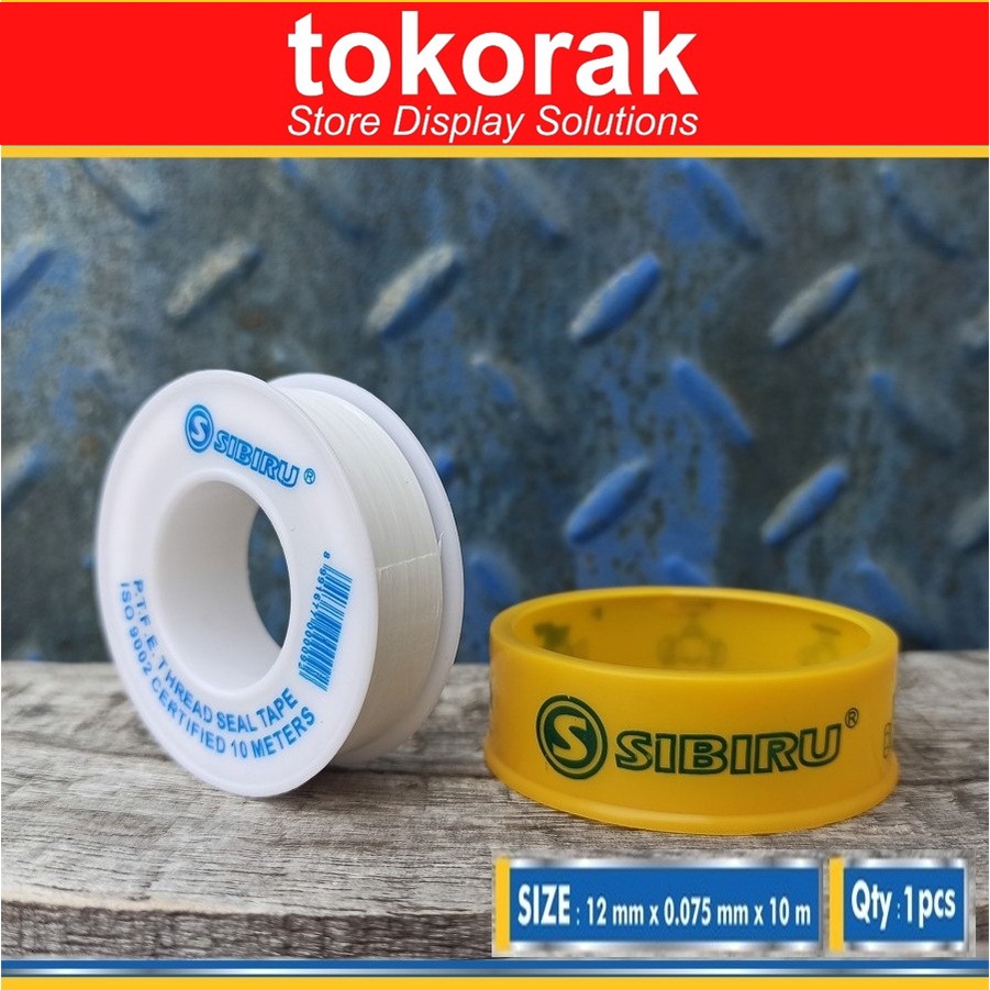 SEAL TAPE SIBIRU 1/2 INCH 10 METER - ISOLASI KRAN - ISOLATAPE PIPA