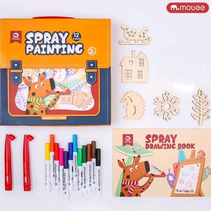 

Mobee Spray Painting Art Set 36 Pcs