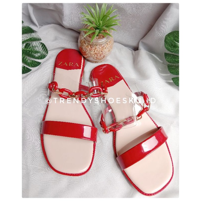 SANDAL ZARA|| SANDAL WANITA TEPLEK