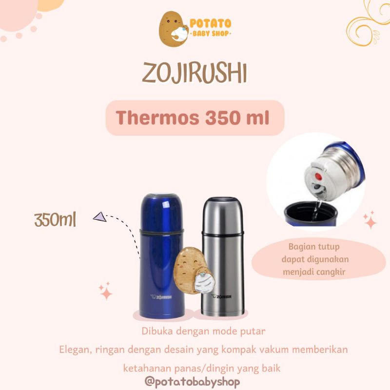 Zojirushi Vacuum Bottle Termos Air Panas / Dingin 350ml - Termos Air