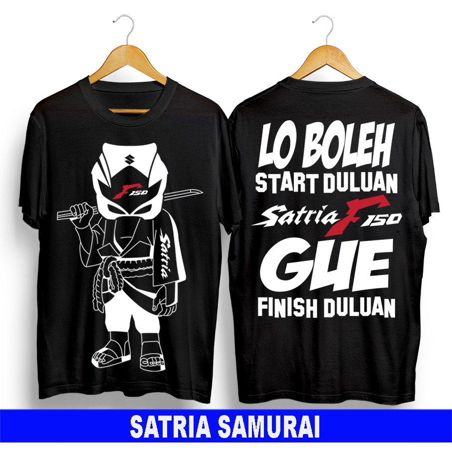 baju kaos distro terbaru pria wanita dewasa anak motor satria fu 150r samurai keren gaul ori