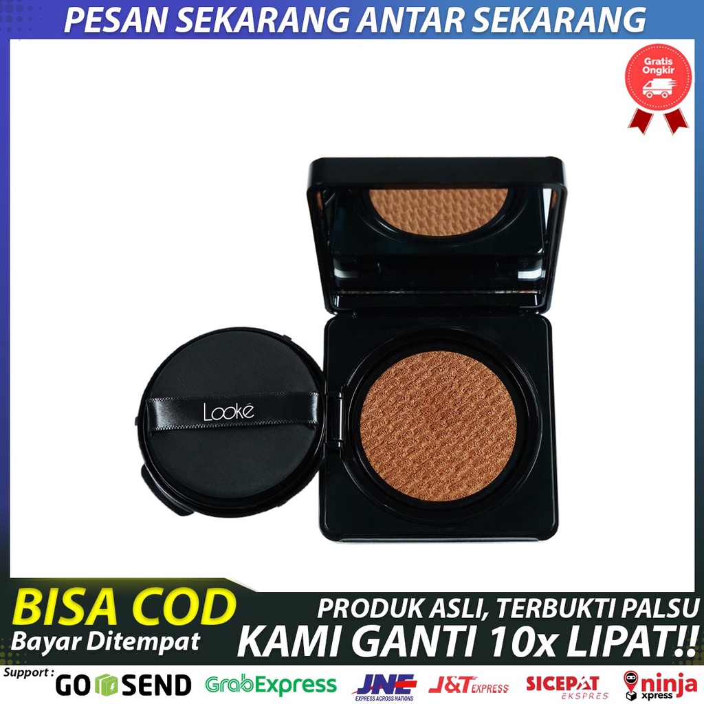LOOKE BB CUSHION HESTIA - BB Cushion shade Gelap - BB Cushion Waterproof - BB Cushion Glowing Matte
