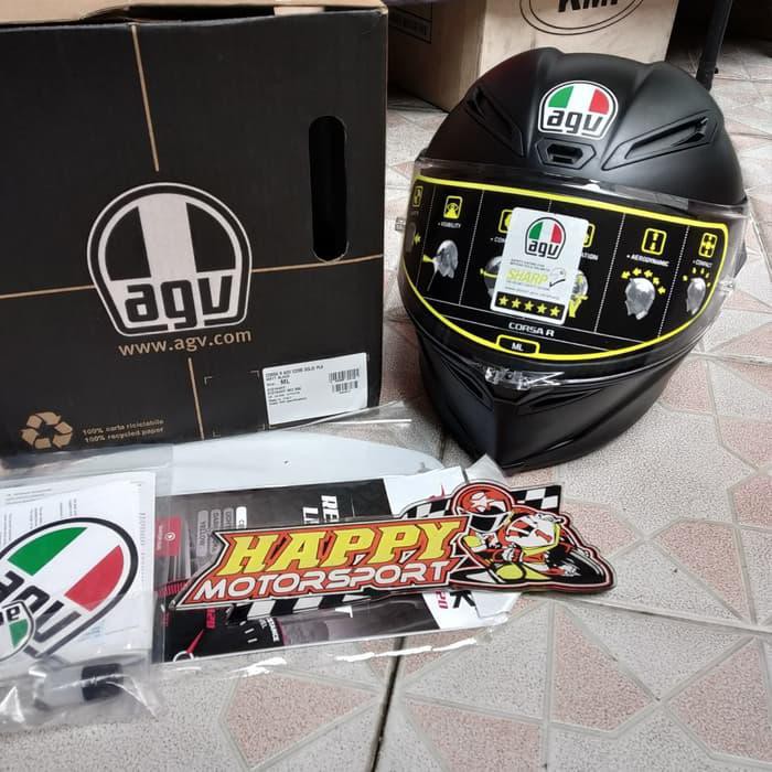 NEW ARRIVAL HELM AGV CORSA R MATT BLACK ORIGINAL DOT MADE IN ITALY