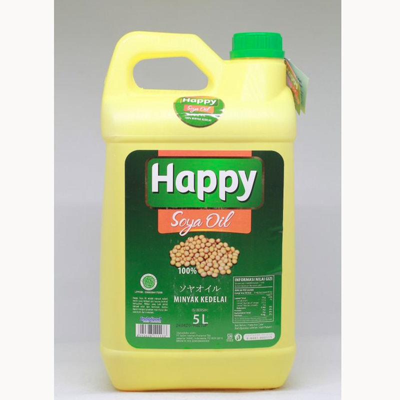 

Happy Soya Oil/Minyak Kedelai 5ltr