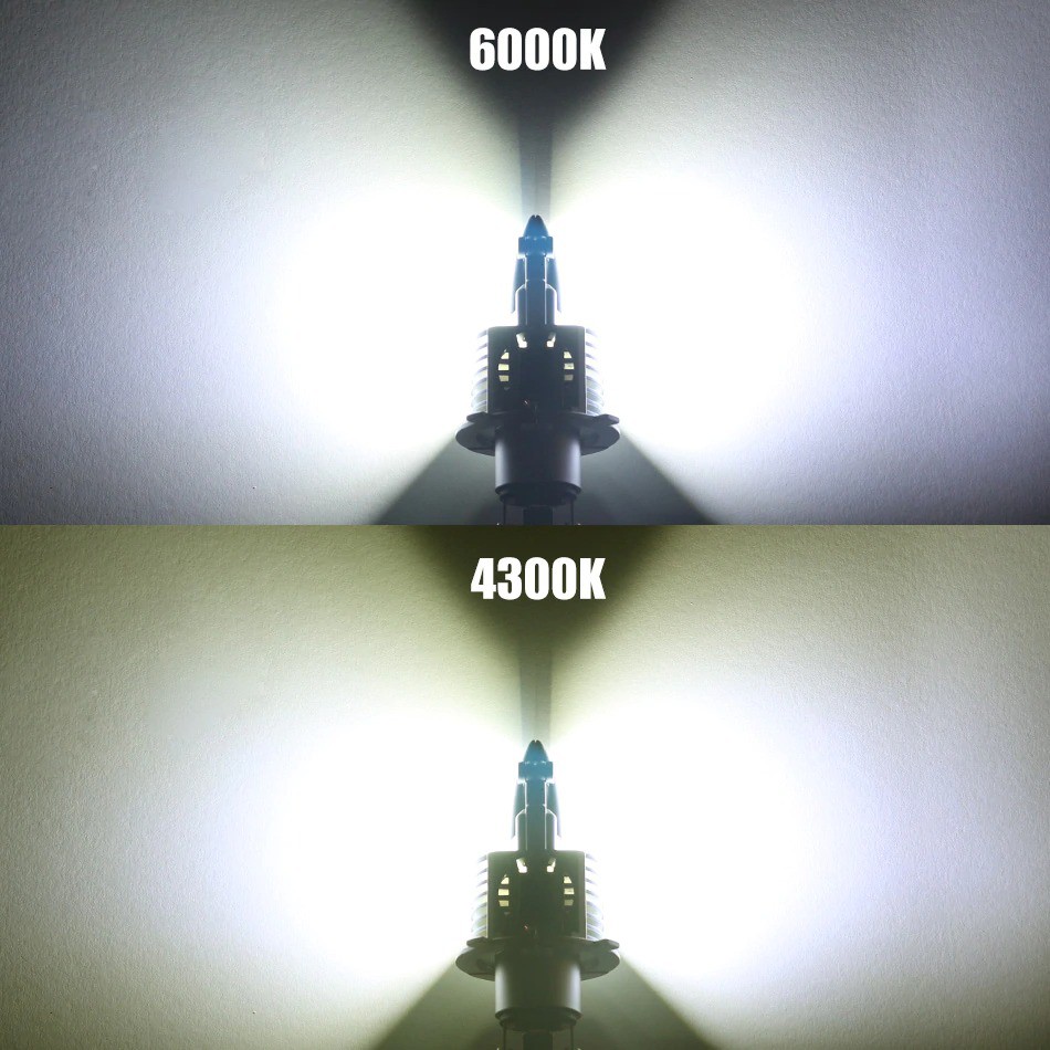 Fighter Lampu Mobil LED Headlight 16000LM 80W 6500K H4 12V 2 PCS - Silver