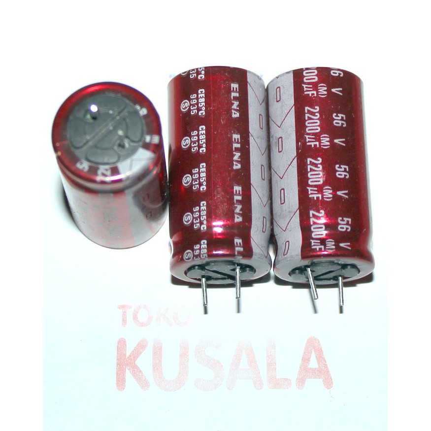 ELKO 2200uF 56V ELNA / 2200uF/56V ELNA Merah