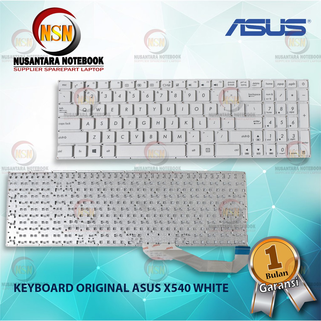 Keyboard Original Asus X540 X540L X540LA X544 Series White