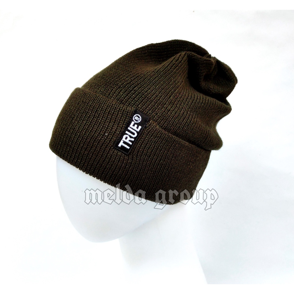 Topi Kupluk Beanie Cap True Pria Wanita Topi Kupluk Distro