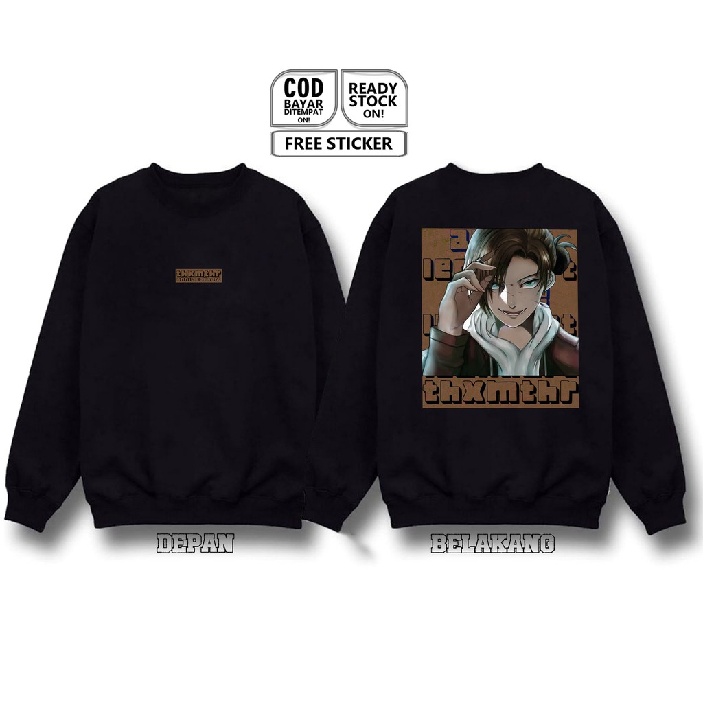 SWEATER CREWNECK ANNIE LEONHART ATTACK ON TITAN LEGION PASUKAN BERSENJATA SHINGEKI NO KYOJIN SNK SC