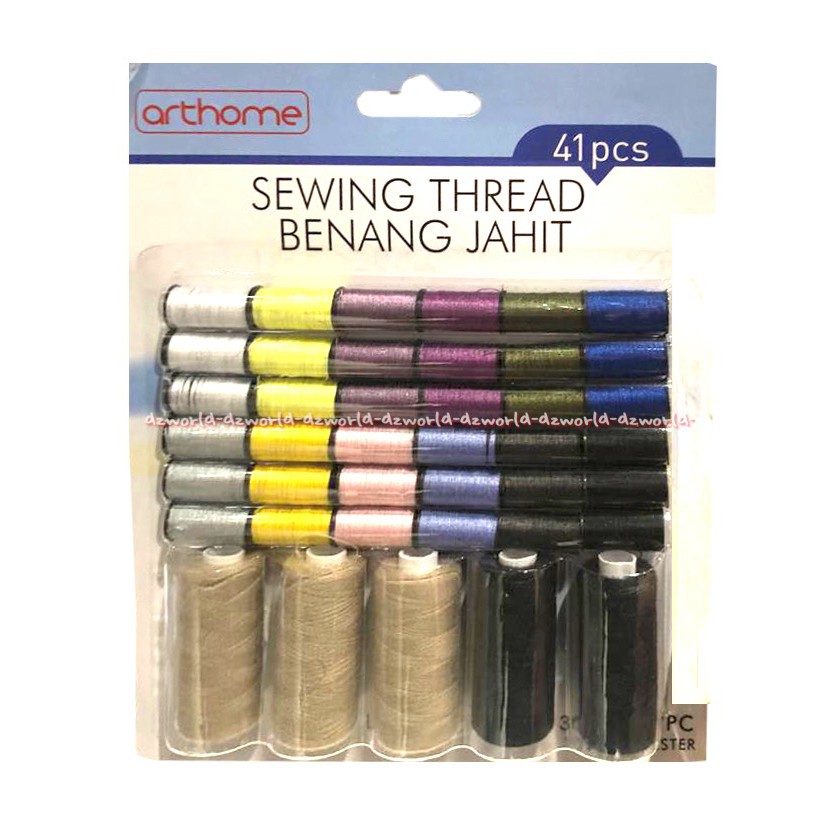 Arthome Sewing Thread Benang Jahit Set  41pcs Aneka Warna Benang Lengkap Warna Warni Art Home