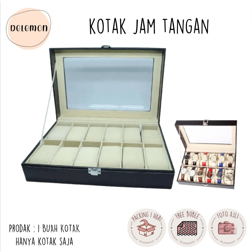 Kotak Arloji Isi 12 Kotak Jam Tangan Isi 12 Kotak Jam Tangan Premium