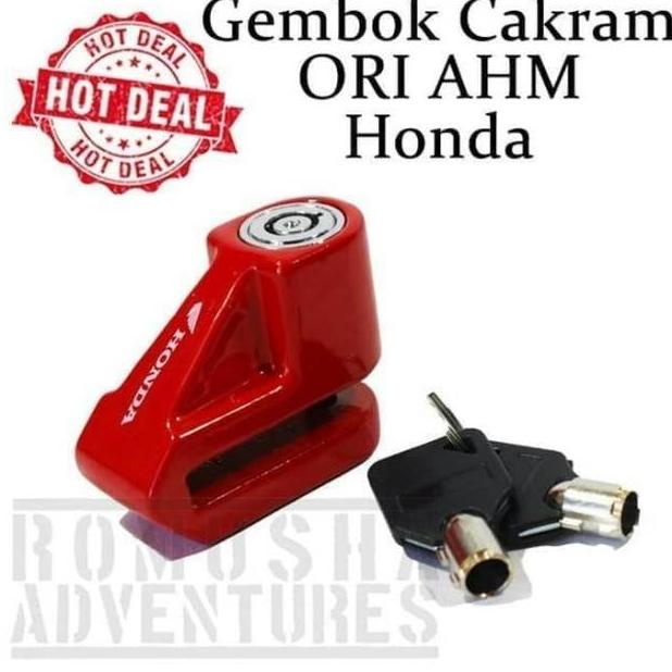 Kunci Gembok Cakram Motor Original Ahm Honda Adv Pcx Vario Beat