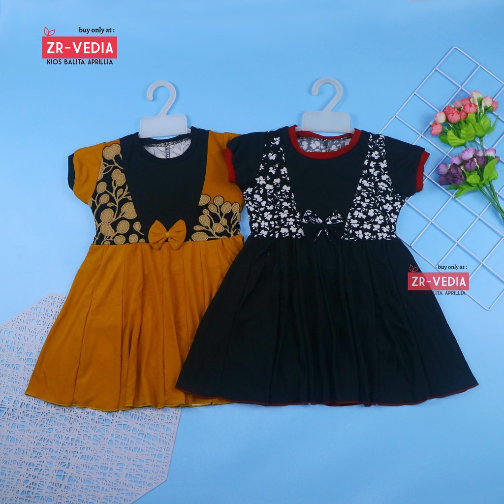 Dress Pita uk 1-2 th /  Dress Balita Dress Anak Cewek Dress Import Dress Lengan Dress anak Perempuan