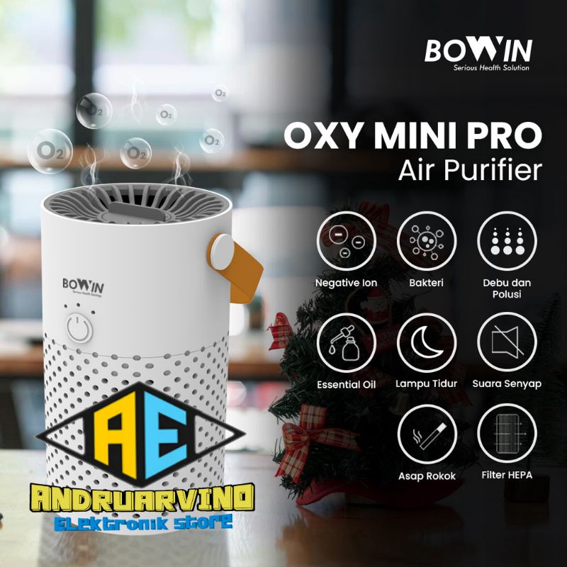 Jual Bowin Air Purifier - Oxy Mini (3in1 True HEPA, ANION, Karbon ...