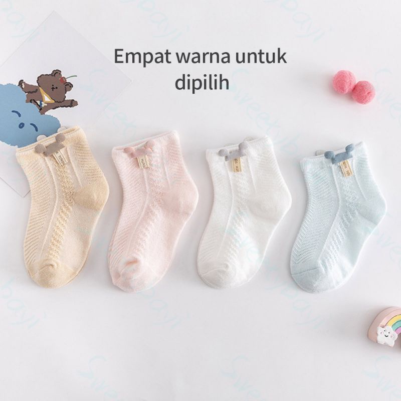 KAOS KAKI BAYI SNI SUPER BAGUS CEWEK COWOK SUPER CUTE ELASTIS BEST KUALITAS (kaos kaki bayi)