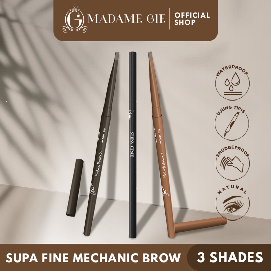 Madame Gie Supa Fine Mechanic Brow - Pensil Alis