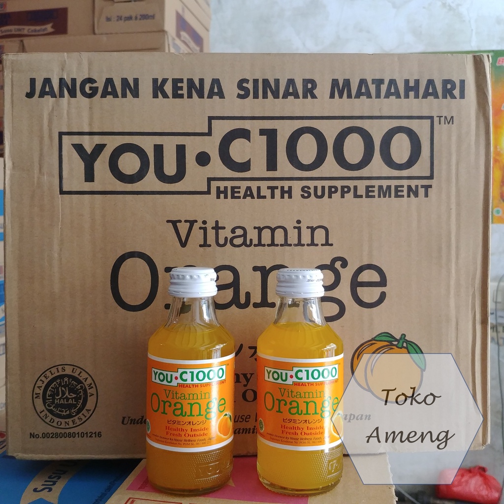 

YOU C1000 Orange Botol Beling 140ml - 1 Dus (30pcs)