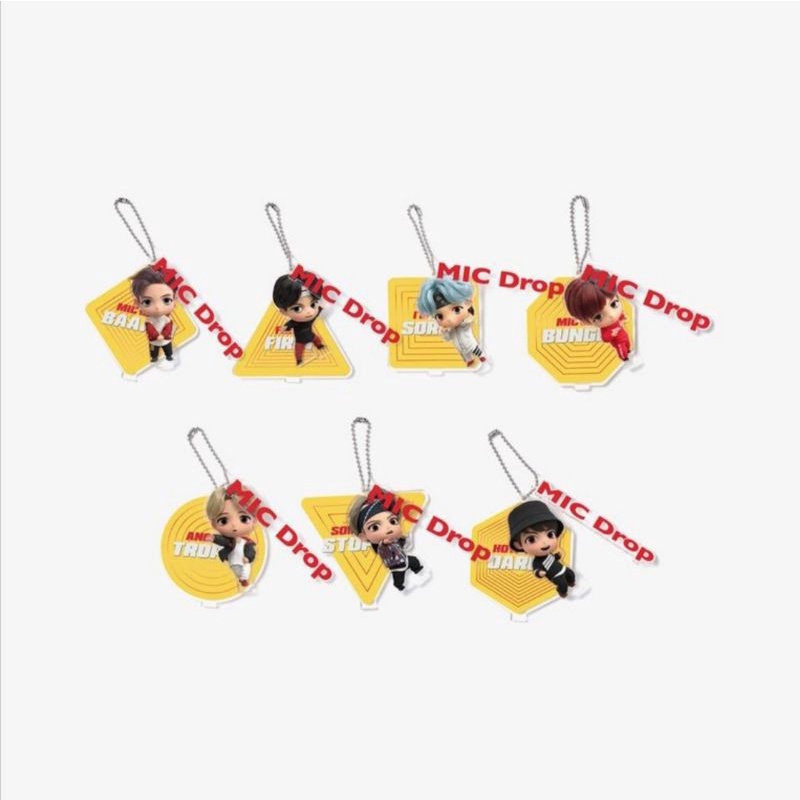 [READY STOCK] BTS TinyTAN OFFICIAL MIC DROP ACRYLIC STAND / KEYRING (Sealed)