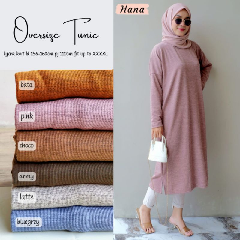 Oversize Tunik/Tunic/Baju Muslim/Baju Wanita