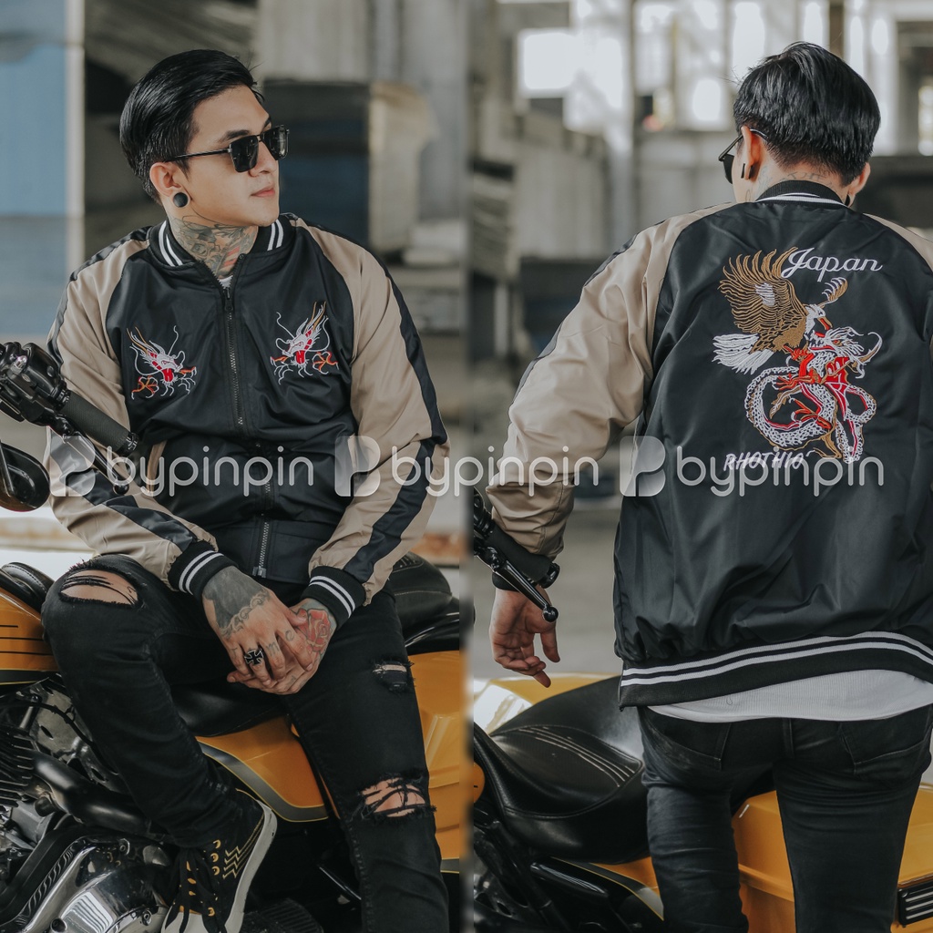 JAKET SUKAJAN PREMIUM PRIA WANITA MOTIF NAGA / SUKAJAN ORIGINAL / Wsky Collection