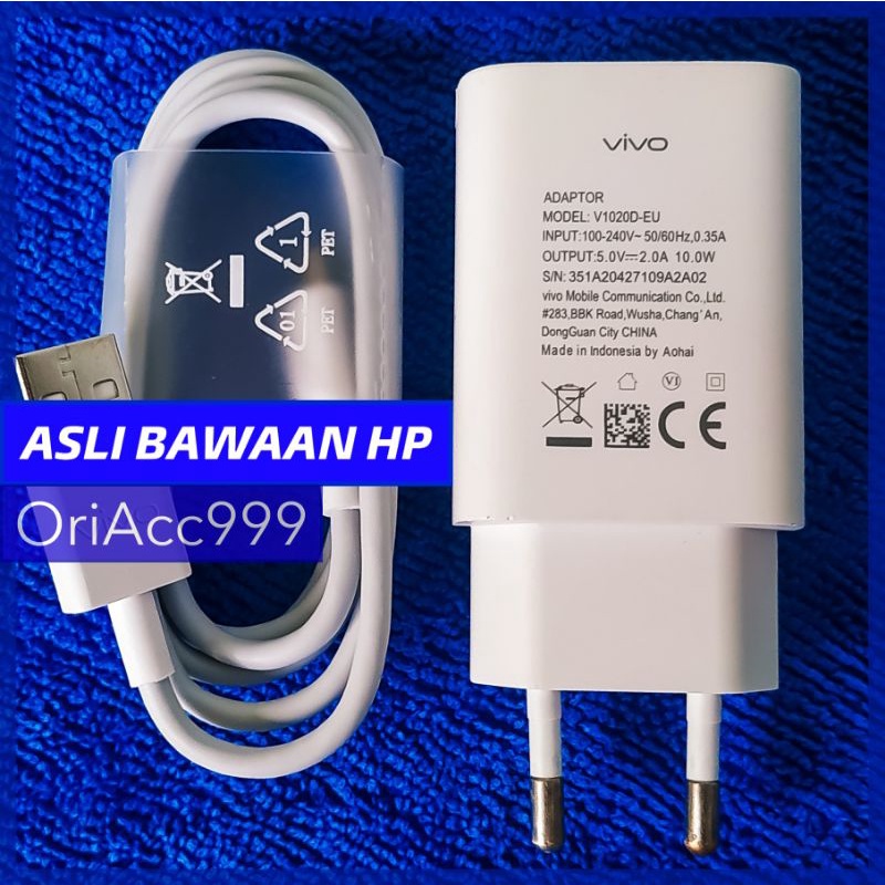 Charger Cas Vivo Y12 Y93 Y95 Y83 Y15 Original Bekas Ori Bawaan Hp