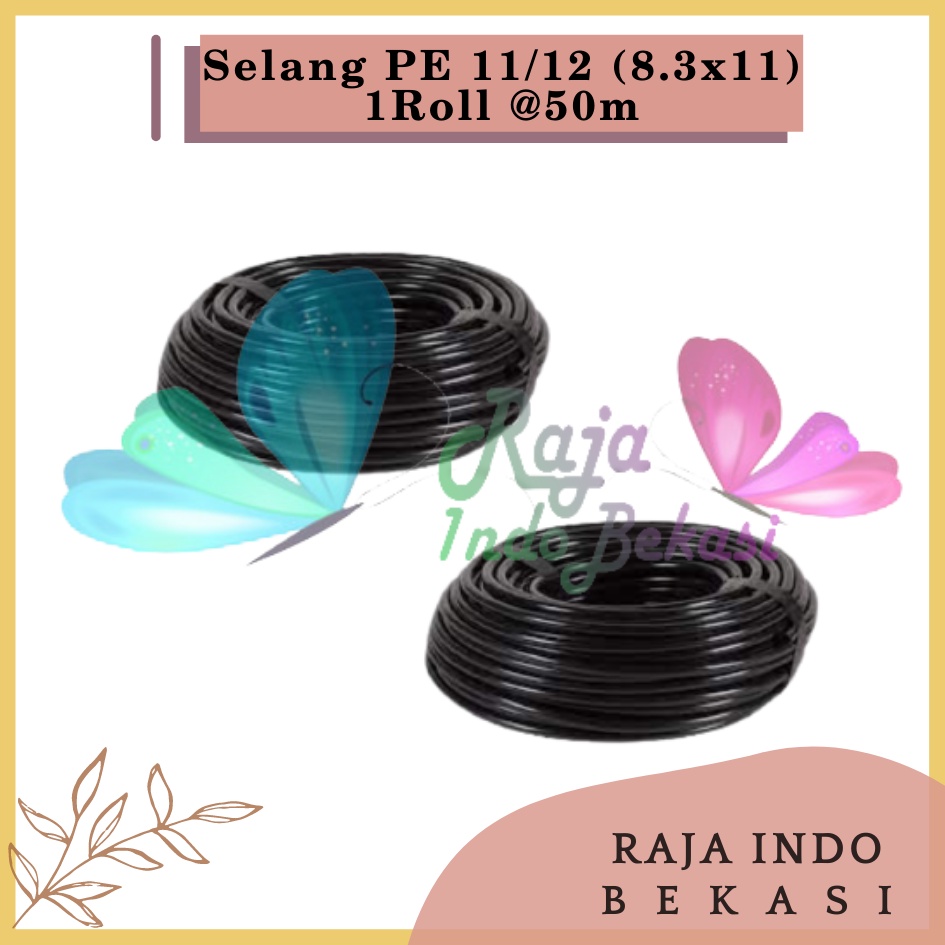 Grosir 50 M Selang Pe 11 Mm 8.3X11MM Untuk Irigasi Sprayer Ferigasi Tetes Air Hydroponic Hose 11MM