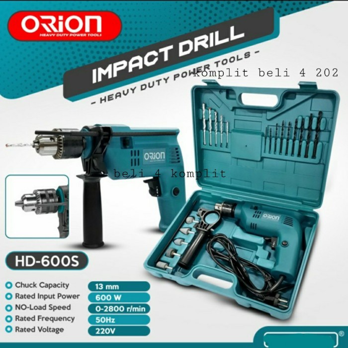 Beli Mesin Bor / Impact Drill 1.5-13mm Listrik Orion HD-600S