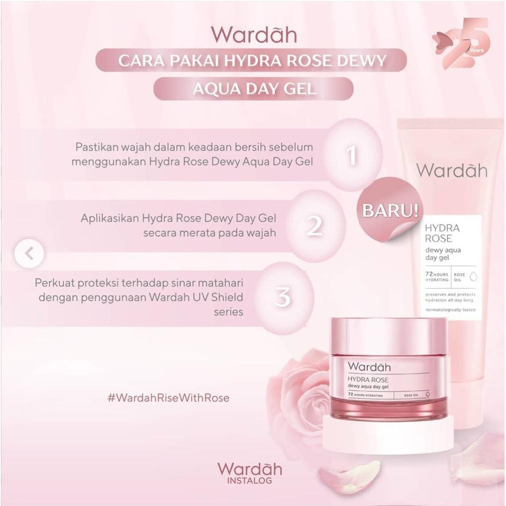 WARDAH HYDRA ROSE DEWY AQUA DAY GEL