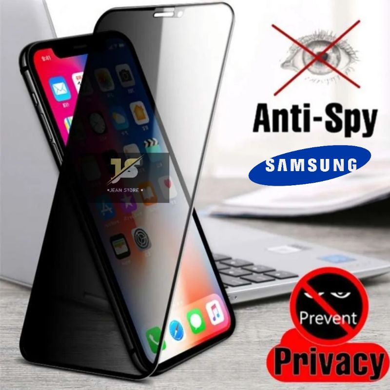 SAMSUNG ANTI SPY / EMPERED GLASS/SCREEN GUARD/TG/PELINDUNG LAYAR SAMSUNG A10 A10S M10 A02 A02S A20 A03S A30 A50 A30S A50S A20S A70 A80 A11 A12 A31 A51 A224G A225G A324G A325G A524G A525G A724G A725G M62 A324G M20 M30 M11 M21 M31 A01CORE NOTE20 A03CORE A03