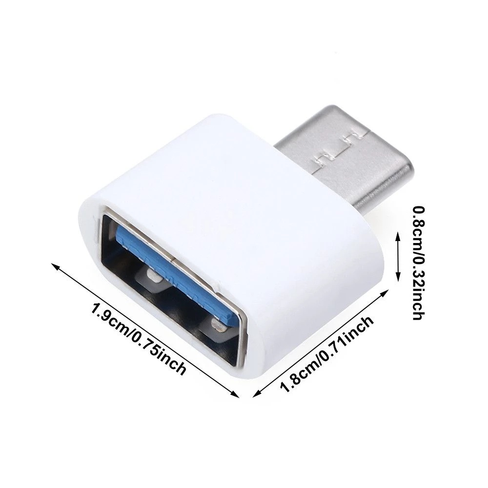 5pcs Kabel Adapter OTG USB 3.0 Tipe C Untuk Mouse / Keyboard Xiaomi Mi5 Mi6 Huawei / Samsung