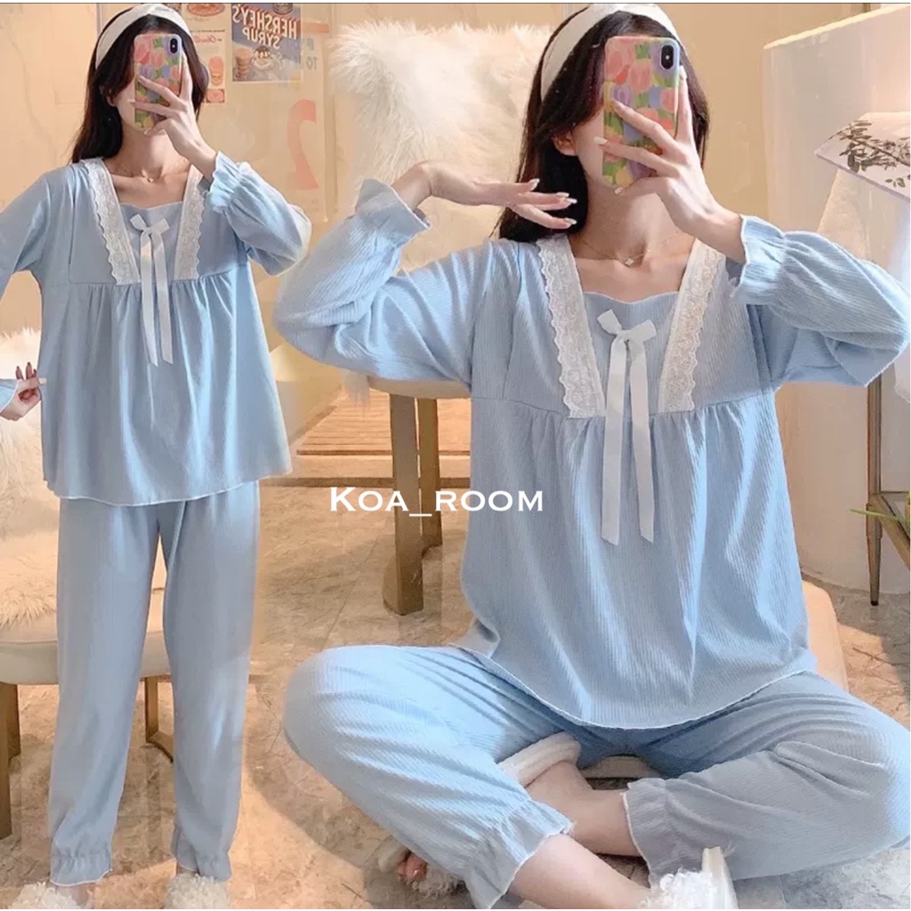 KOA MATERNITY PIYAMA SET ( BAJU TIDUR BUMIL/MENYUSUI )