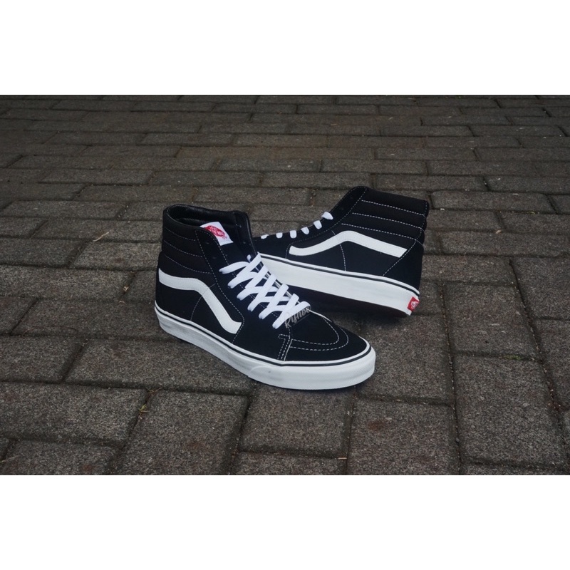 Vans Sk8 Hi Black White Resmi Pt. Navya