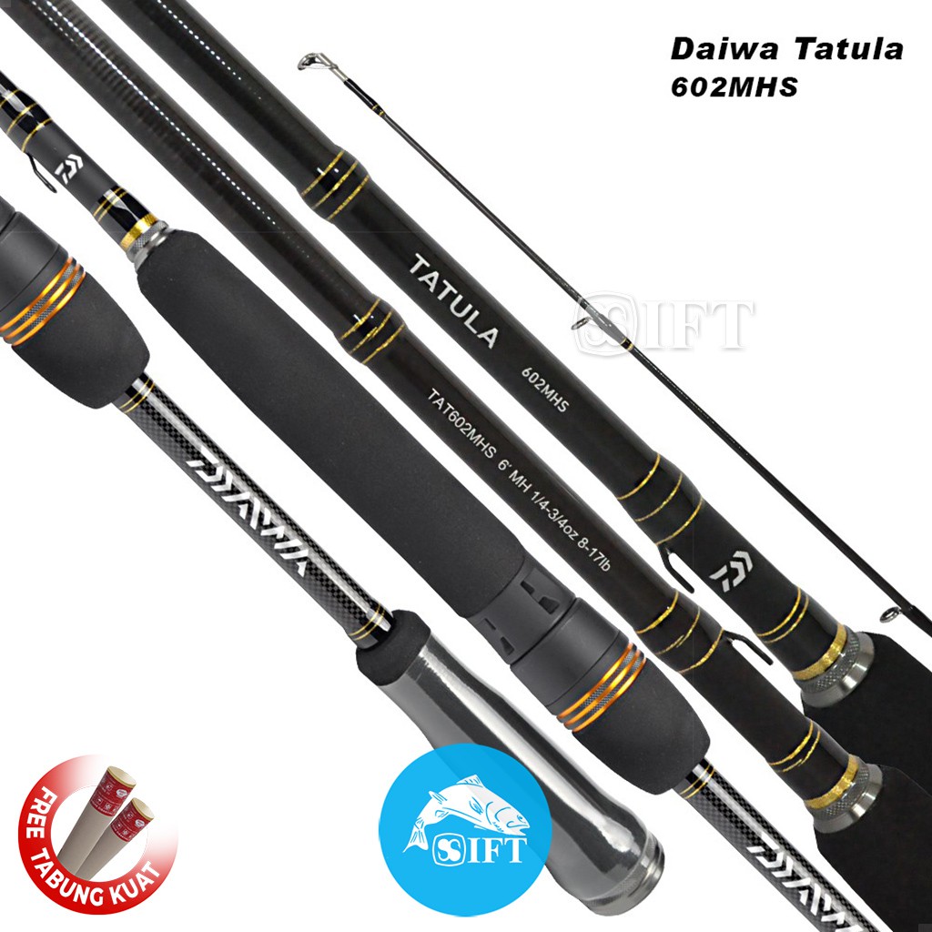 Joran DAIWA TATULA | Fuji Alconite + X45 SVF blank | 165 180 210 | Casting Popping Spinning | Resmi