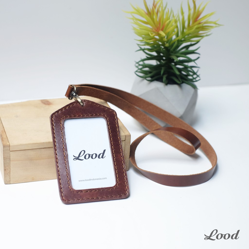 NAME TAG LOOD KULIT ASLI - ID CARD HOLDER KULIT ASLI