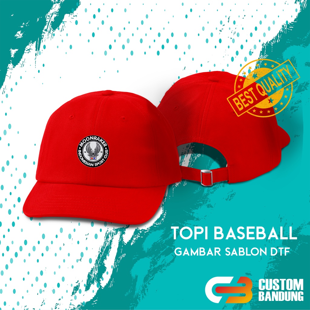 Topi Baseball MOONRAKER 4 Pria Wanita Bisa COD Original High Premium Quality