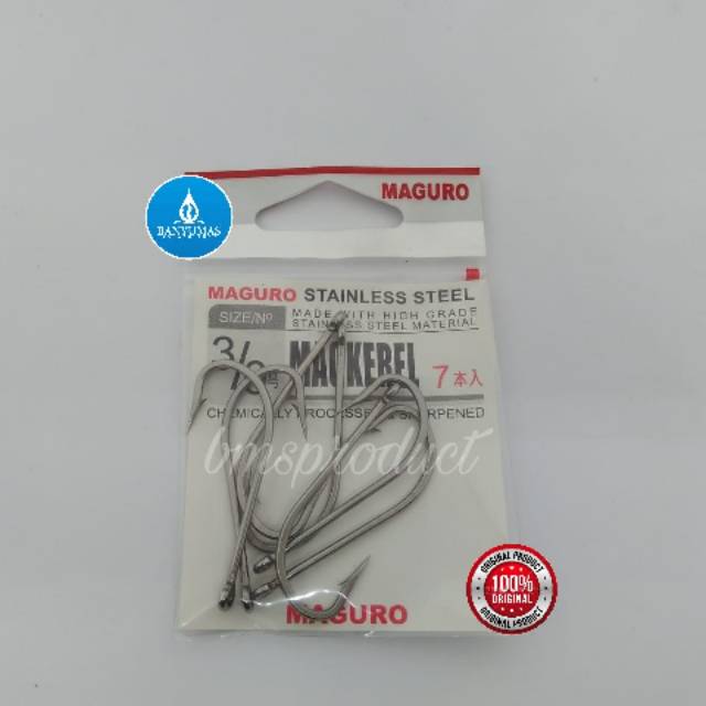 B029 Mata Kail Pancing Stainless Steel Maguro Mackarel asli original jepang grosir