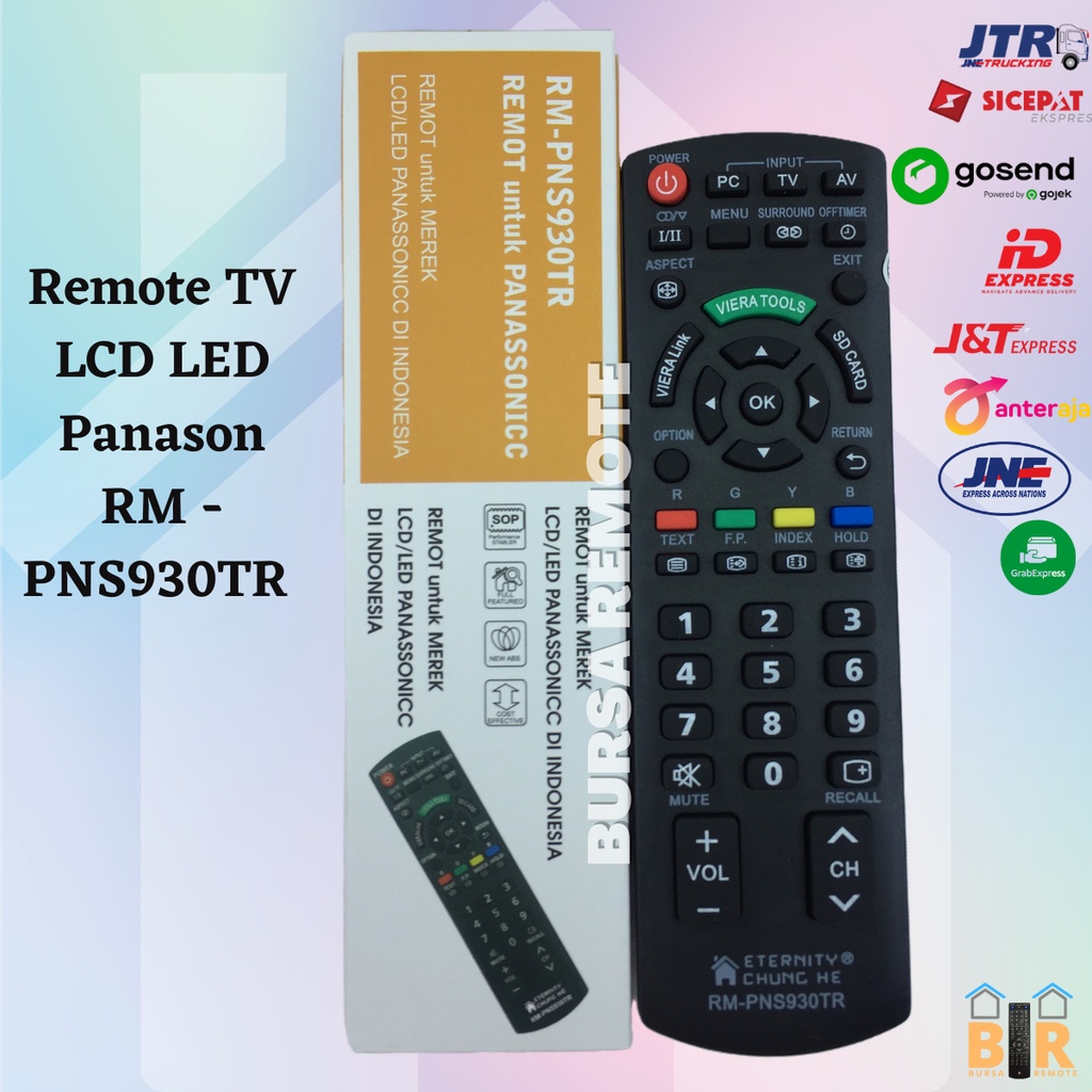 Remot / Remote TV panasoni Multi LCD LED RM - PNS930 / ecer dan grosir