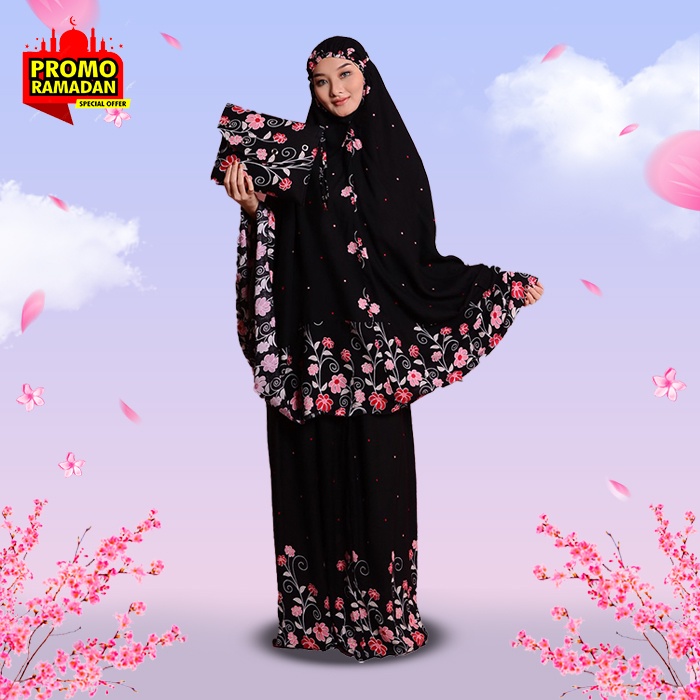 Mukenah Bali Dewasa Lebaran Katun Rayon Mukena Bali motif Bahan Katun Rayon Adem Lembut Dewasa Remaj