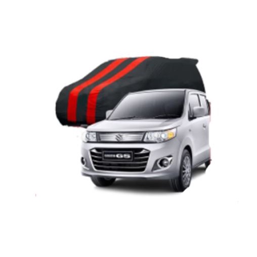 Sarung Mobil Body Cover 2 Warna Merah Hitam Suzuki Karimun Wagon