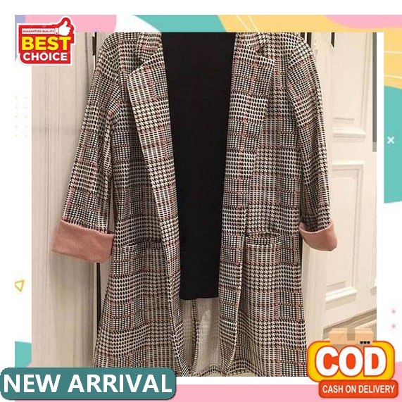 Blazer Wanita Cewek Formal Casual Kerja Jas Kantor Terbaru Kekinian Murah Blaser Wanita Korea Cewe B